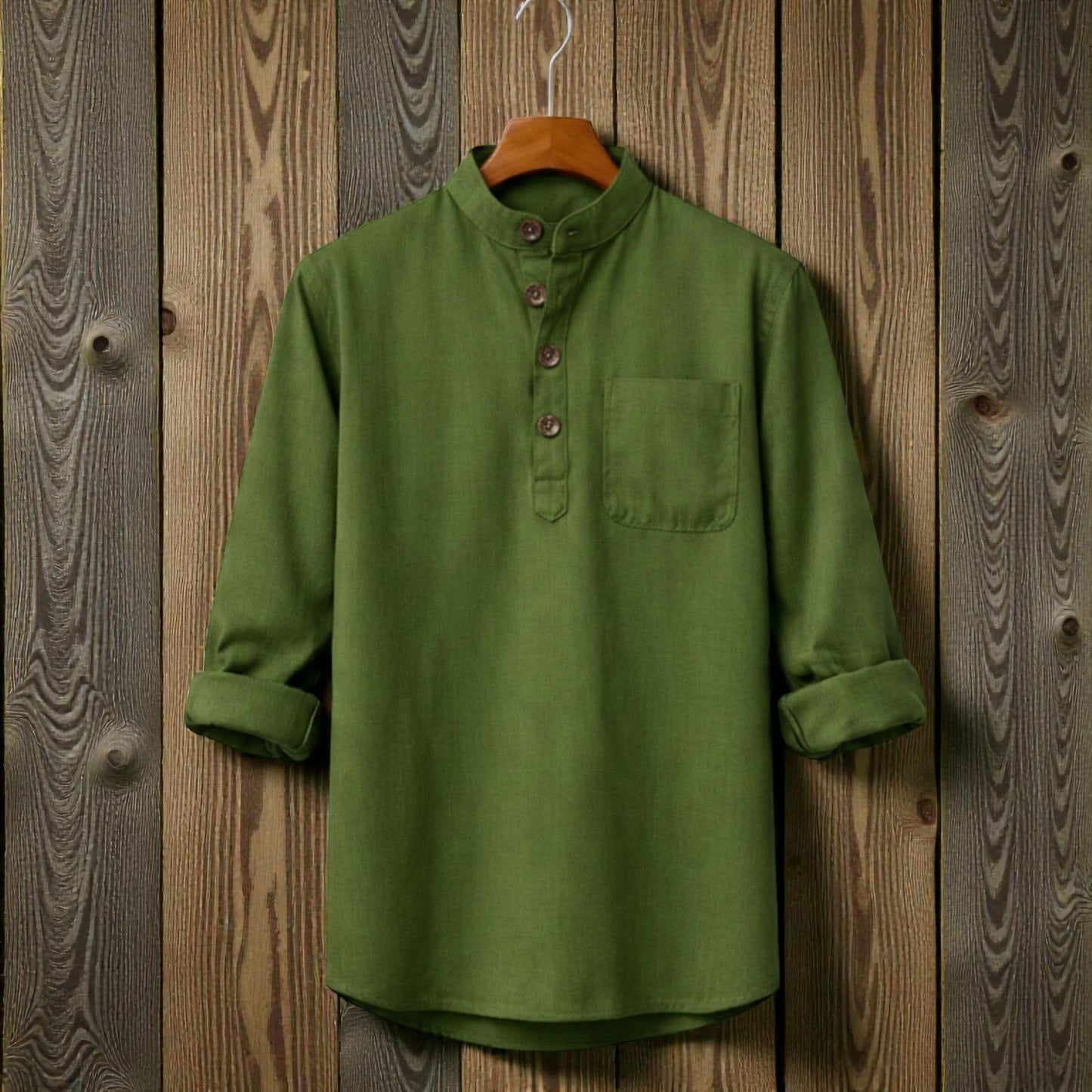 Premium Full Sleeve Luxury Katua - Olive