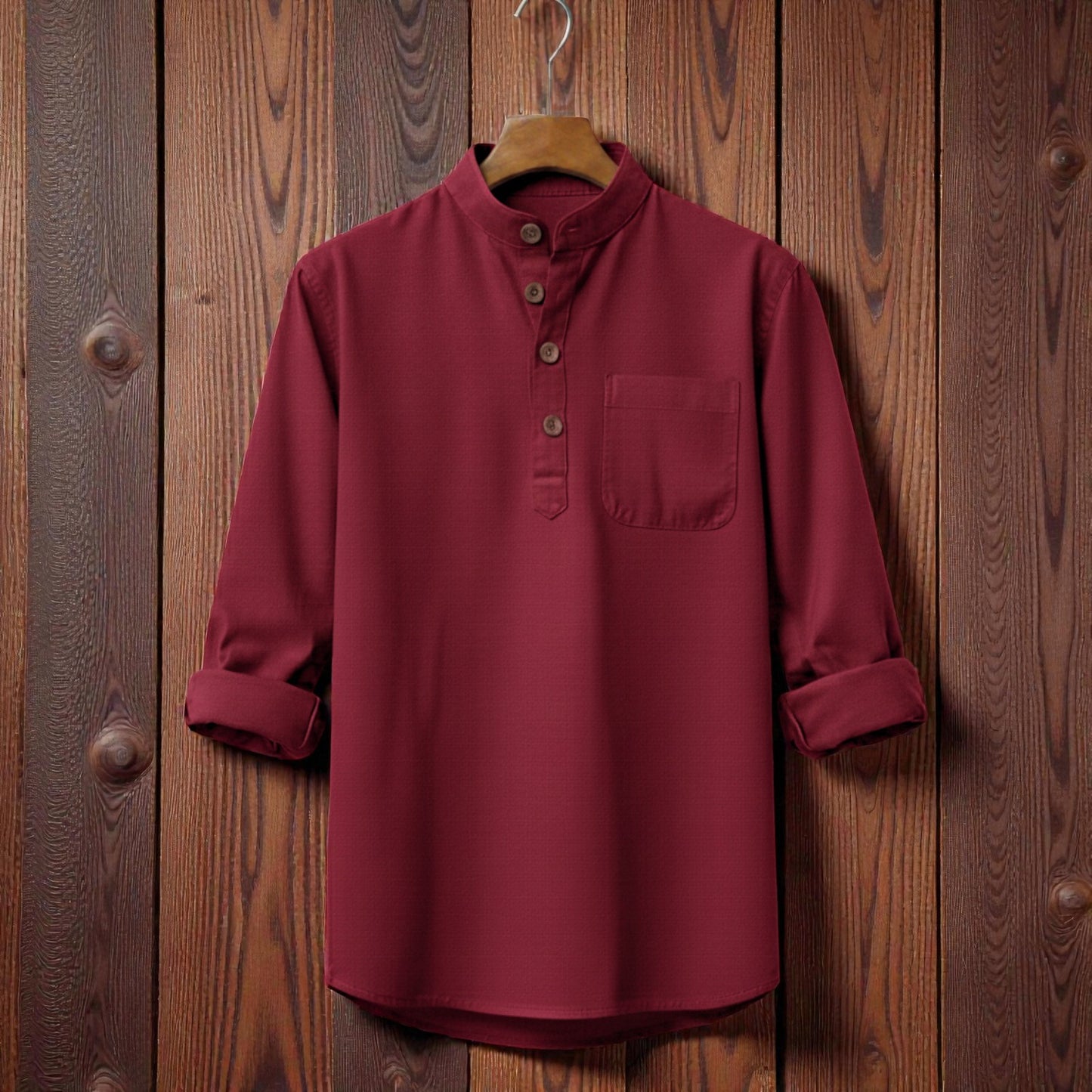 Premium Full Sleeve Luxury Katua - Marron