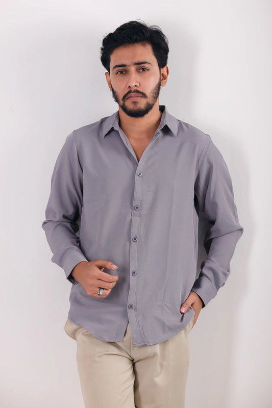 Cherry Cotton Shirt –  Ash