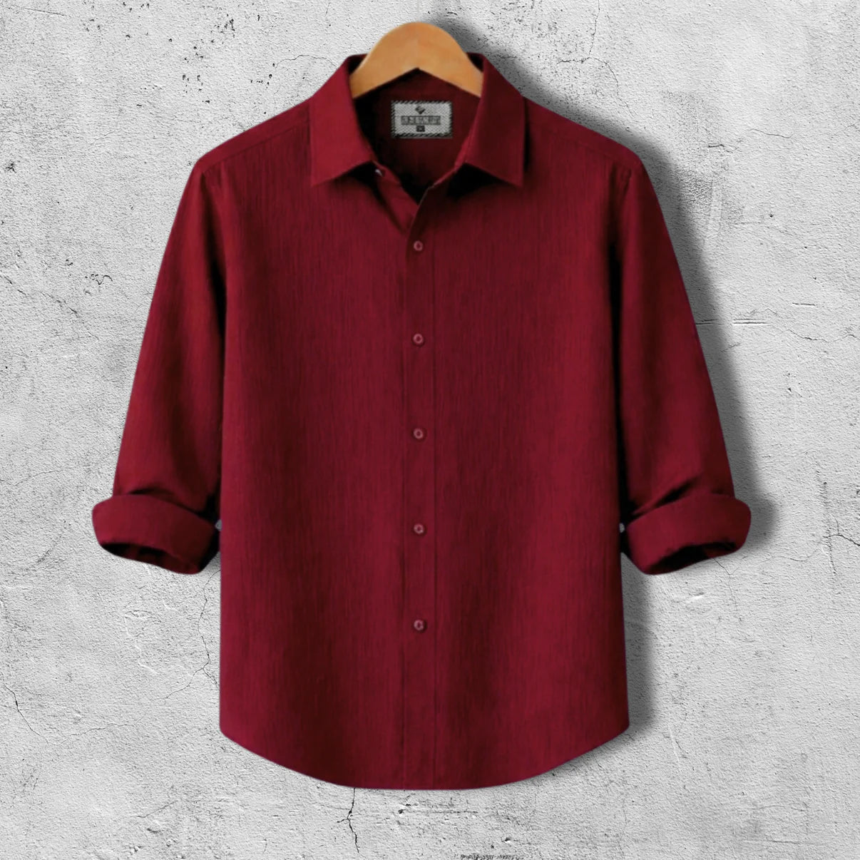 Premum Zafran Full Sleeve Shirt - Maroon