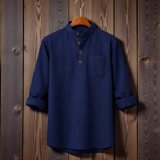 Premium Full Sleeve Luxury Katua - Navy blue
