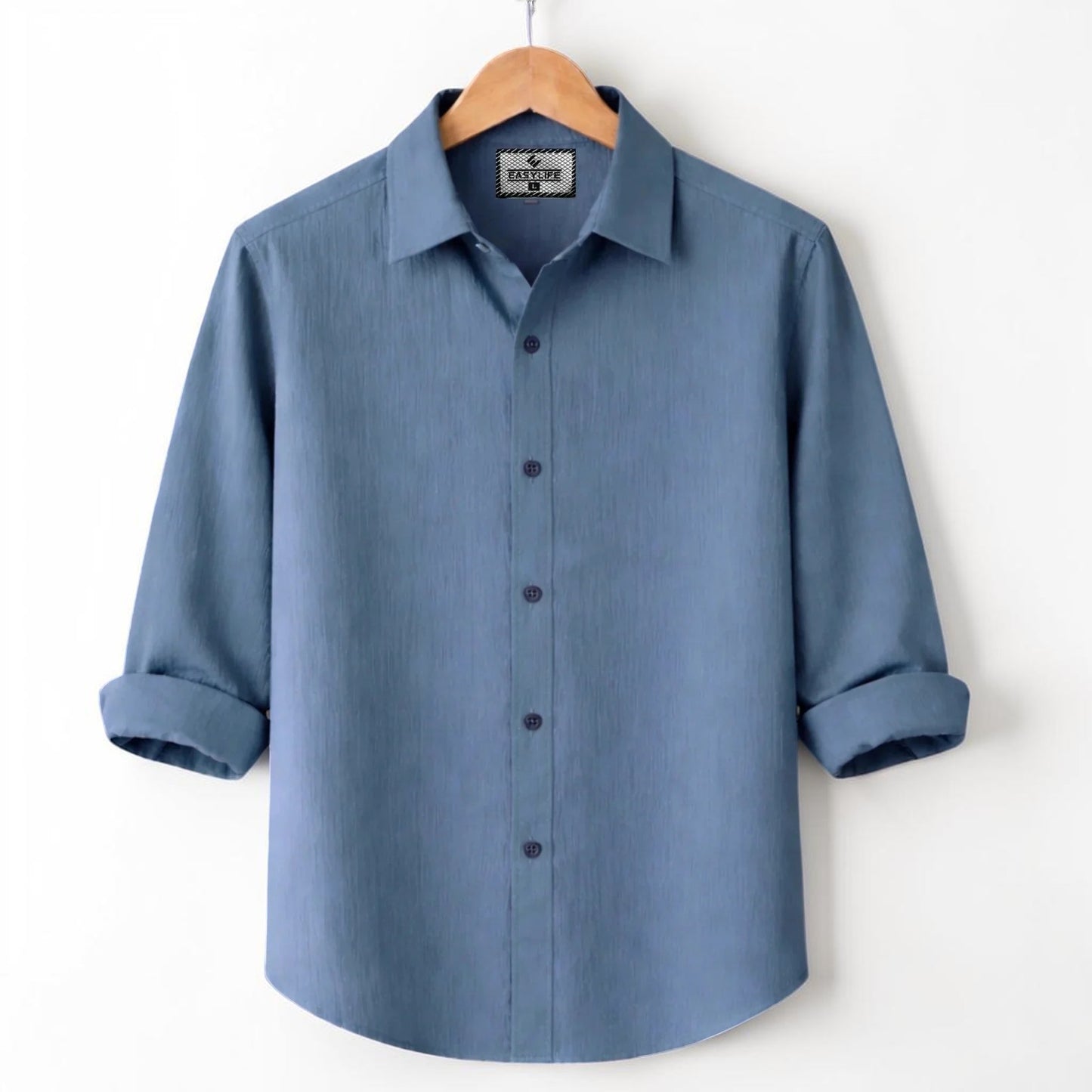 Premum Zafran Full Sleeve Shirt - Sky