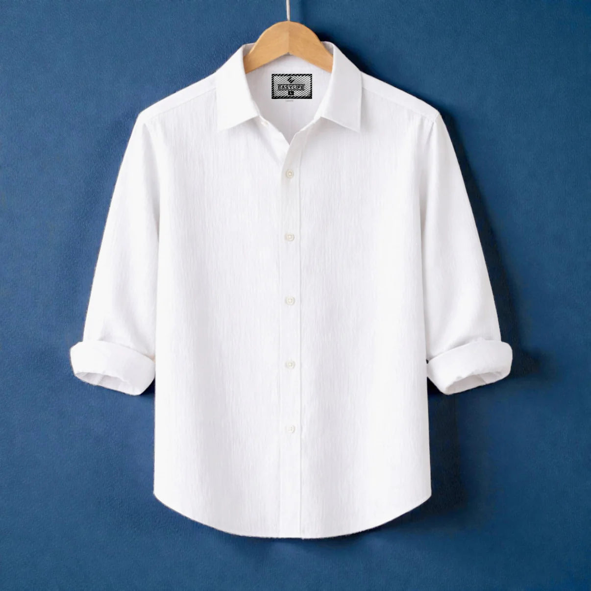 Premum Zafran Full Sleeve Shirt - White