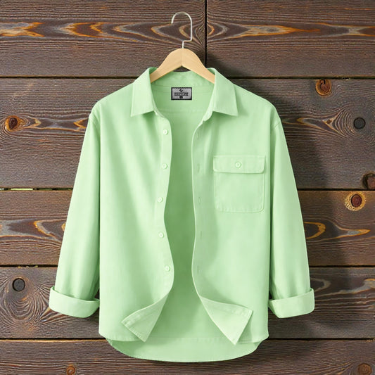 Premium Single Pocket Shirt - Lemon