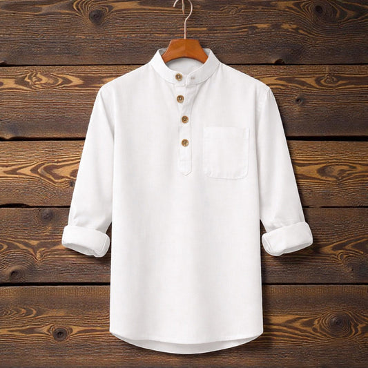 Premium Full Sleeve Luxury Katua - White