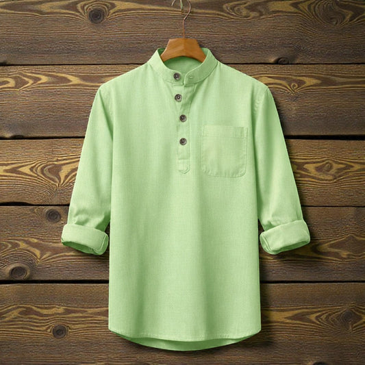 Premium Full Sleeve Luxury Katua - Moss Green